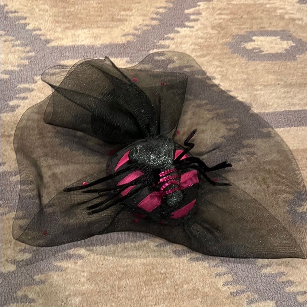 Department 56 Halloween spider hat fascinator